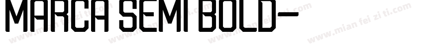 Marca Semi Bold字体转换